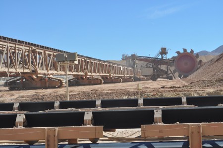 Bucket wheel excavator, Radomiro Tomic mine - Chile