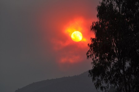 Firey sunset, Curacaví - Chile