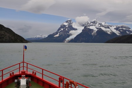 Sailing along channels, Patagonia - Chile