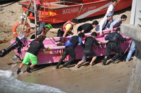 Taking the boat out, Quintay - Chile